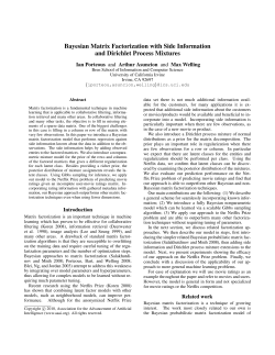 Bayesian Matrix Factorization with Side Information and Dirichlet