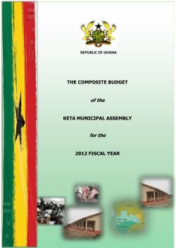 THE COMPOSITE BUDGET of the KETA