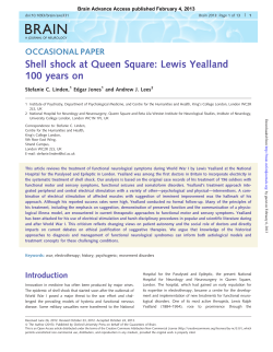 Shell shock at Queen Square