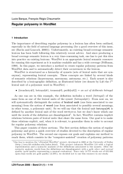 Regular polysemy in WordNet