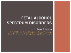 FETAL ALCOHOL SPECTRUM DISORDERS