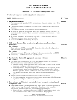ap&reg; world history 2010 scoring guidelines - AP Central