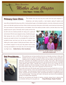 Clinic Report - October, 2015