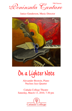 On a Lighter Note - Peninsula Cantare