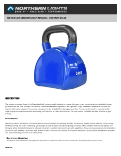 Ergonomic Shape Kettlebell