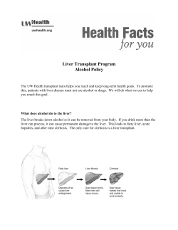 Liver Transplant Program Alcohol Policy