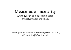 Measures of insularity