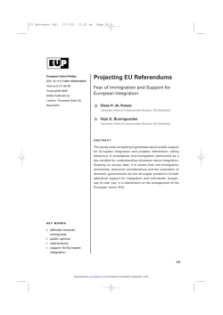 Projecting EU Referendums