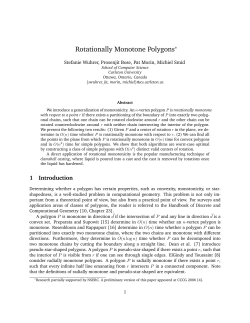 Rotationally Monotone Polygons