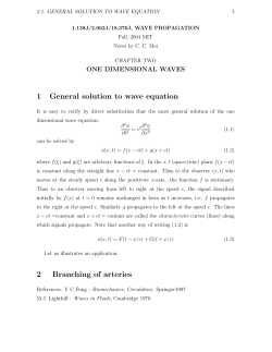 1 General solution to wave equation