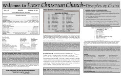 Happy Birthday to All! - First Christian Church in Chattanooga