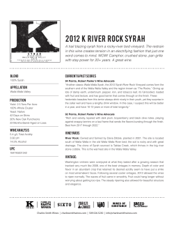 2012 K river rock syrah