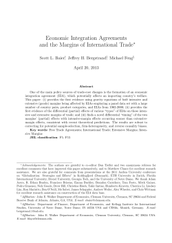 Economic Integration Agreements and the Margins of International