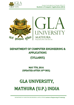 Bachelor of Computer Application (Course