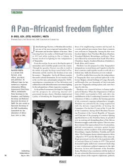 A Pan-Africanist freedom fighter