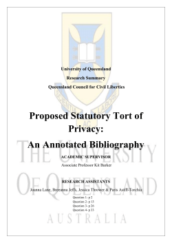 to view report - University of Queensland