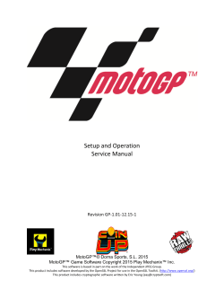 MotoGP Manual - Raw Thrills, Inc.
