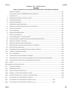 2015 Football manual