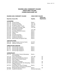 reading area community college