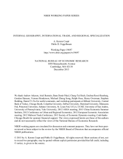 Internal Geography, International Trade, and Regional