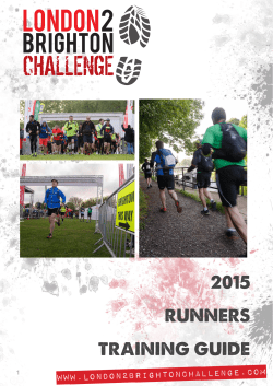 L2BC 2015 Runners Training Guide copy