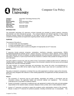 Computer Use Policy