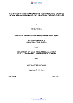 the impact of an organisational restructuring exercise on the