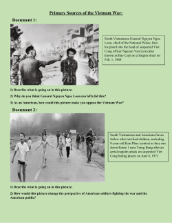 Primary Sources of the Vietnam War: Document 1: Document 2: