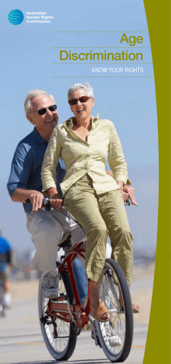 Age Discrimination - Australian Human Rights Commission
