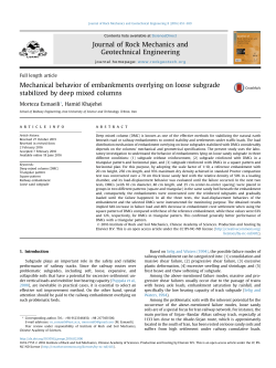 Mechanical behavior of embankments overlying on