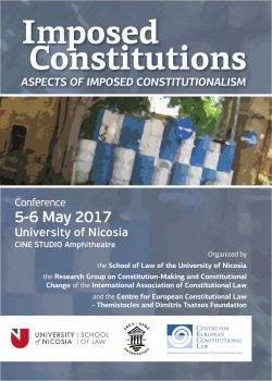 Imposed Constitutions - University of Nicosia