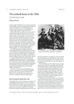 The textbook furore in the 1920s: The Irish