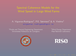 Spectral Coherence Models for the Wind Speed in