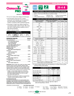 GUARANTEED ANALYSIS 20-4-8