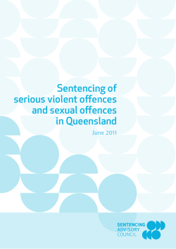 Sentencing of serious violent offences and sexual offences in