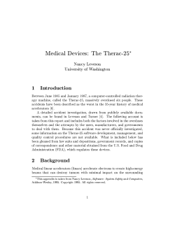 The Therac-25 - Nancy Leveson