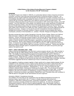 Appendix I - Office of Overseas Study