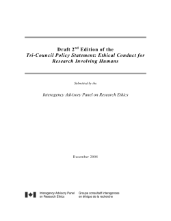 Draft 2 nd Edition of the Tri