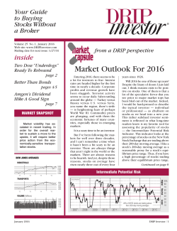 Market Outlook For 2016
