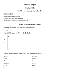 Chapter 3 Quiz Study Guide
