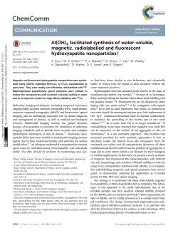 Al(OH)3 facilitated synthesis of water-soluble