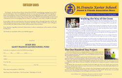 Spring 2015 - Philadelphia - St. Francis Xavier School