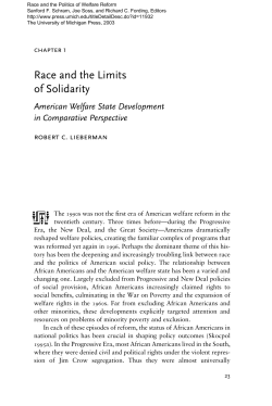 Race and the Politics of Welfare Reform