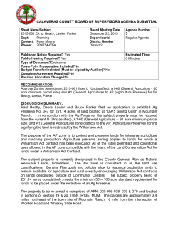 Ordinance 1785 - 2015-061 ZA for Beatty, Lawlor, Parker