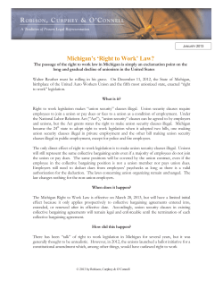 michigan enacts right to work