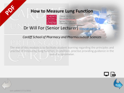 How to Measure Lung Function