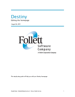 Edit homepage - Library Media Services