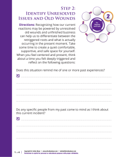 Step 2: Identify Unresolved Issues and Old Wounds