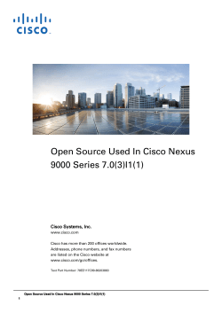 Open Source Used in Cisco Nexus 9000 Series 7.0(3)I1(1)