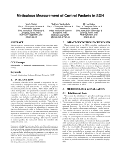 Meticulous Measurement of Control Packets in SDN